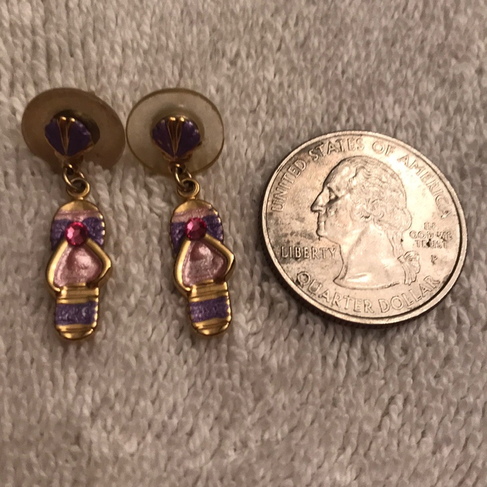 💕2 for $15💕flip flop earrings